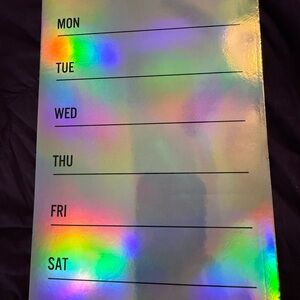 Holographic Weekly Planner